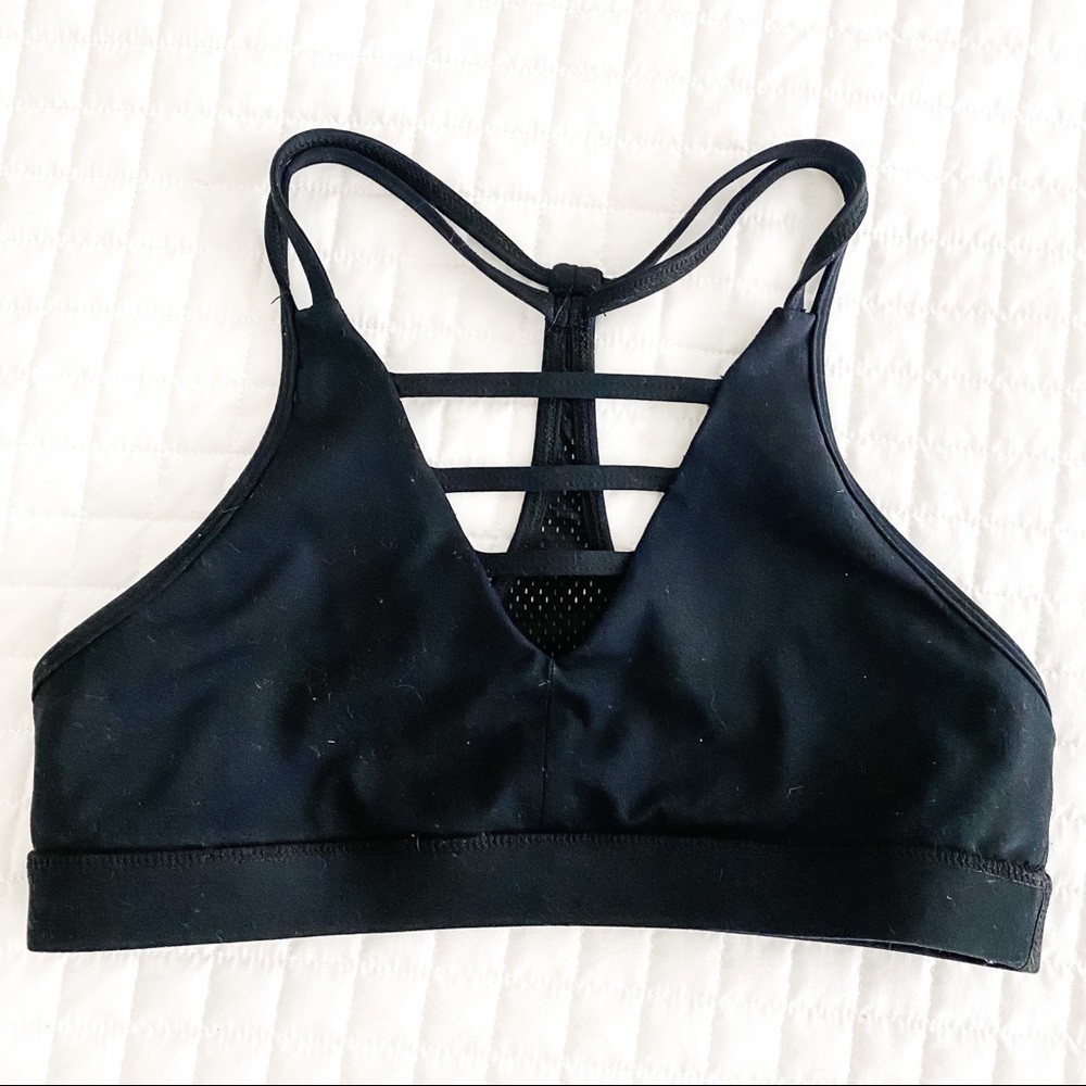 🔥ZYIA black grid bra LIKE NEW
